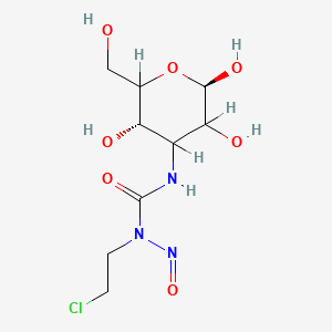 molecular formula C9H16ClN3O7 B1203039 3-(3-(2-Chloroethyl)-3-nitrosoureido)-3-deoxyallose CAS No. 81428-46-8