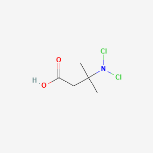 molecular formula C5H9Cl2NO2 B1203040 3-(Dichloroamino)-3-methylbutanoic acid CAS No. 82224-85-9