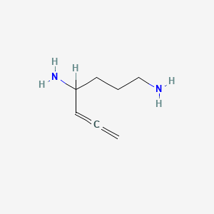 molecular formula C7H14N2 B1203047 5,6-Heptadiene-1,4-diamine CAS No. 93065-08-8