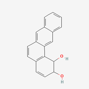 molecular formula C18H14O2 B1203050 Benz(a)anthracene-1,2-diol, 1,2-dihydro-, trans- CAS No. 60839-20-5