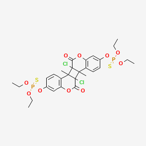 molecular formula C28H32Cl2O10P2S2 B1203060 Coumaphos syn-dimer 