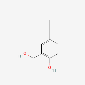 molecular formula C11H16O2 B1203067 4-叔丁基-2-(羟甲基)苯酚 CAS No. 6638-87-5
