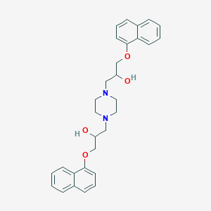 molecular formula C30H34N2O4 B120308 1-[4-(2-Hydroxy-3-naphthalen-1-yloxypropyl)piperazin-1-yl]-3-naphthalen-1-yloxypropan-2-ol CAS No. 5550-75-4