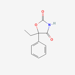 molecular formula C11H11NO3 B1203081 5-Ethyl-5-phenyl-1,3-oxazolidine-2,4-dione CAS No. 92288-54-5