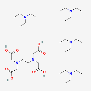 molecular formula C34H76N6O8 B1203086 Ethylenediaminetetraacetic acid triethylamine salt (1:4) CAS No. 60816-63-9