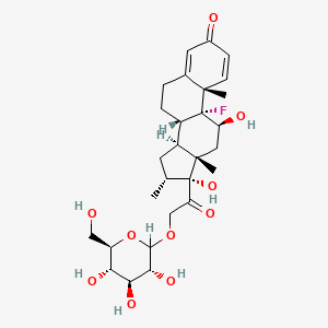 molecular formula C28H39FO10 B1203088 Dexamethasone 21-glucoside CAS No. 88158-43-4