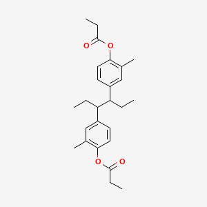 molecular formula C26H34O4 B1203098 甲地孕酮二丙酸酯 CAS No. 84-13-9