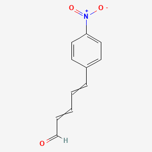 molecular formula C11H9NO3 B1203102 2,4-Pentadienal, 5-(4-nitrophenyl)- CAS No. 2608-48-2