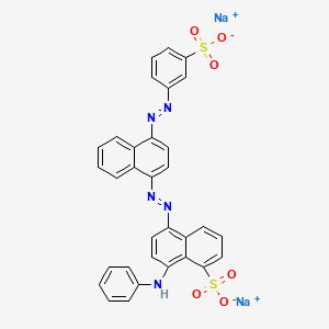 molecular formula C32H21N5Na2O6S2 B1203103 Acid blue 113 CAS No. 3351-05-1