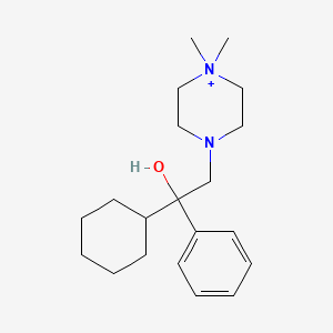 molecular formula C20H33N2O+ B1203108 Hexocyclium CAS No. 6004-98-4