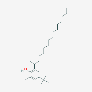 molecular formula C27H48O B120311 4-(1,1-Dimethylethyl)-2-methyl-6-(1-methylpentadecyl)phenol CAS No. 157661-93-3
