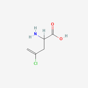 molecular formula C5H8ClNO2 B1203114 2-Amino-4-chloro-4-pentenoic acid CAS No. 55528-30-8