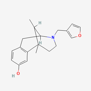 molecular formula C19H23NO2 B1203115 Furylmethylnormetazocine CAS No. 72656-86-1