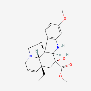 molecular formula C22H28N2O4 B1203122 3-Hydroxy-16-methoxy-2,3-dihydrotabersonine 