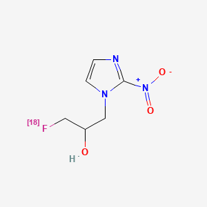 molecular formula C6H8FN3O3 B1203142 Fluoromisonidazole F-18 CAS No. 104613-87-8