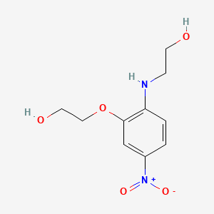 molecular formula C10H14N2O5 B1203154 2-((2-(2-Hydroxyethoxy)-4-nitrophenyl)amino)ethanol CAS No. 59820-43-8