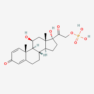 molecular formula C21H29O8P B1203155 Prednisolone phosphate CAS No. 302-25-0