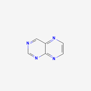 molecular formula C6H4N4 B1203161 Pteridine CAS No. 91-18-9