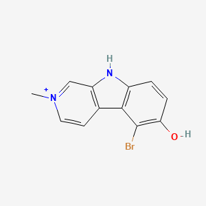5-bromo-2-methyl-9H-pyrido[3,4-b]indol-2-ium-6-ol
