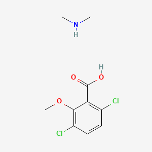 molecular formula C10H13Cl2NO3 B1203179 Dicamba-dimethylammonium CAS No. 2300-66-5