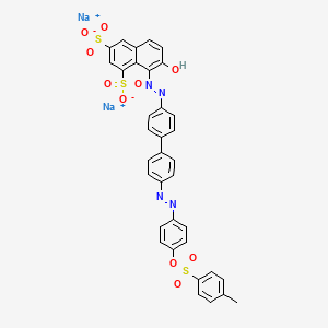 molecular formula C35H24N4Na2O10S3 B1203180 C.I. Acid Red 88, disodium salt CAS No. 3567-65-5