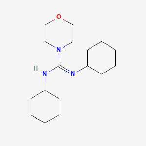 molecular formula C17H31N3O B1203182 N,N'-二环己基-4-吗啉甲酰胺 CAS No. 4975-73-9