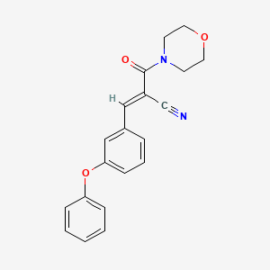 molecular formula C20H18N2O3 B12031874 2-(4-Morpholinylcarbonyl)-3-(3-phenoxyphenyl)acrylonitrile CAS No. 358392-63-9