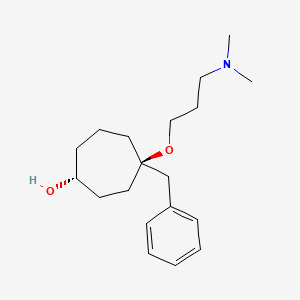 Cycloheptanol, 4-(3-(dimethylamino)propoxy)-4-(phenylmethyl)-, cis-