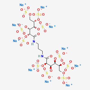 Decasodium;[(2R,3R,4S,5S)-1-oxo-1-[3-[[(2R,3R,4S,5S)-2,3,4,5,6-pentasulfonatooxyhexanoyl]amino]propylamino]-2,4,5,6-tetrasulfonatooxyhexan-3-yl] sulfate