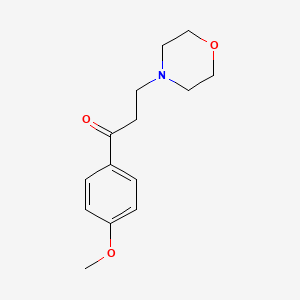 molecular formula C14H19NO3 B1203196 4'-Methoxy-3-morpholino-propiophenone CAS No. 5770-77-4