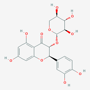 molecular formula C20H20O11 B120320 Taxifolin 3-O-beta-D-xylopyranoside CAS No. 40672-47-7