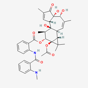 molecular formula C37H42N2O9 B1203205 Milliamine H CAS No. 91197-53-4