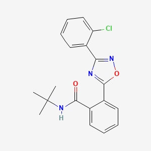 N-tert-butyl-2-[3-(2-chlorophenyl)-1,2,4-oxadiazol-5-yl]benzamide