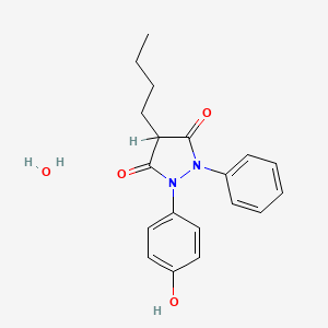 molecular formula C19H22N2O4 B1203218 Oxyphenbutazone monohydrate CAS No. 7081-38-1