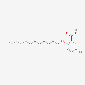 molecular formula C19H29ClO3 B12032514 Benzoic acid, 5-chloro-2-(dodecyloxy)- CAS No. 62176-20-9