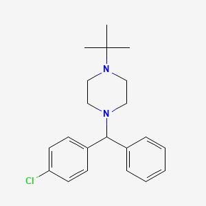 Piperazine, 1-((4-chlorophenyl)phenylmethyl)-4-(1,1-dimethylethyl)-