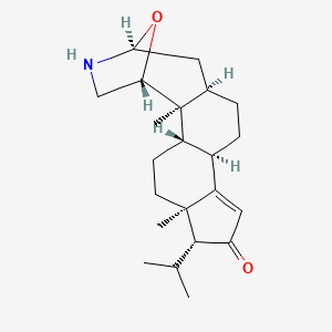 molecular formula C22H33NO2 B1203282 Samandenone CAS No. 6400-81-3