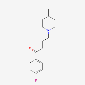 molecular formula C16H22FNO B1203284 Melperone CAS No. 3575-80-2