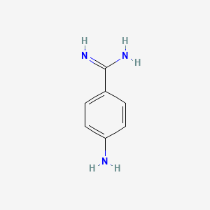 molecular formula C7H9N3 B1203292 4-Aminobenzamidine CAS No. 3858-83-1