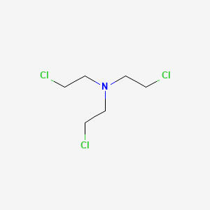 molecular formula C6H12Cl3N B1203294 Trichlormethine CAS No. 555-77-1