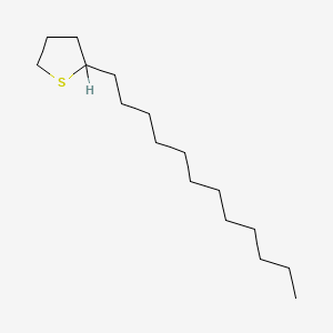 molecular formula C16H32S B1203300 2-N-Dodecyltetrahydrothiophene CAS No. 78313-84-5