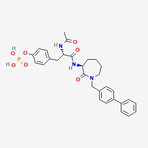 N-Acetyl-N-[1-(1,1'-biphenyl-4-ylmethyl)-2-oxoazepan-3-YL]-O-phosphonotyrosinamide