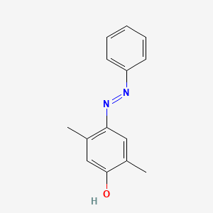 molecular formula C14H14N2O B12033105 2,5-Dimethyl-4-(phenyldiazenyl)phenol 