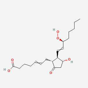 7-[(1R,2R,3R)-2-[(3S)-3-hydroperoxyoct-1-enyl]-3-hydroxy-5-oxocyclopentyl]hept-5-enoic acid