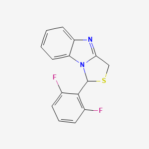 molecular formula C15H10F2N2S B1203321 Thiazolobenzimidazole CAS No. 138226-12-7