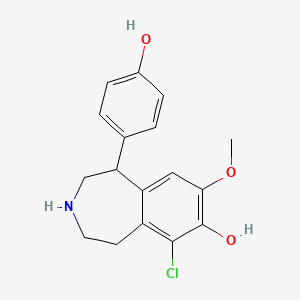molecular formula C17H18ClNO3 B1203326 8-Methoxyfenoldopam CAS No. 95183-48-5
