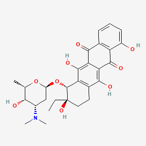 molecular formula C28H33NO9 B1203329 Iremycin CAS No. 75634-51-4
