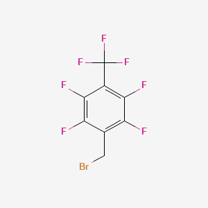 molecular formula C8H2BrF7 B1203332 1-(Bromomethyl)-2,3,5,6-tetrafluoro-4-(trifluoromethyl)benzene CAS No. 76437-40-6