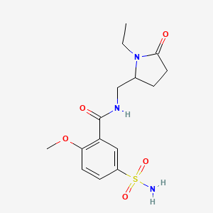 5-(Aminosulfonyl)-N-((1-ethyl-5-oxo-2-pyrrolidinyl)methyl)-2-methoxybenzamide