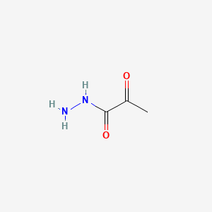 Propanoic acid, 2-oxo-, hydrazide